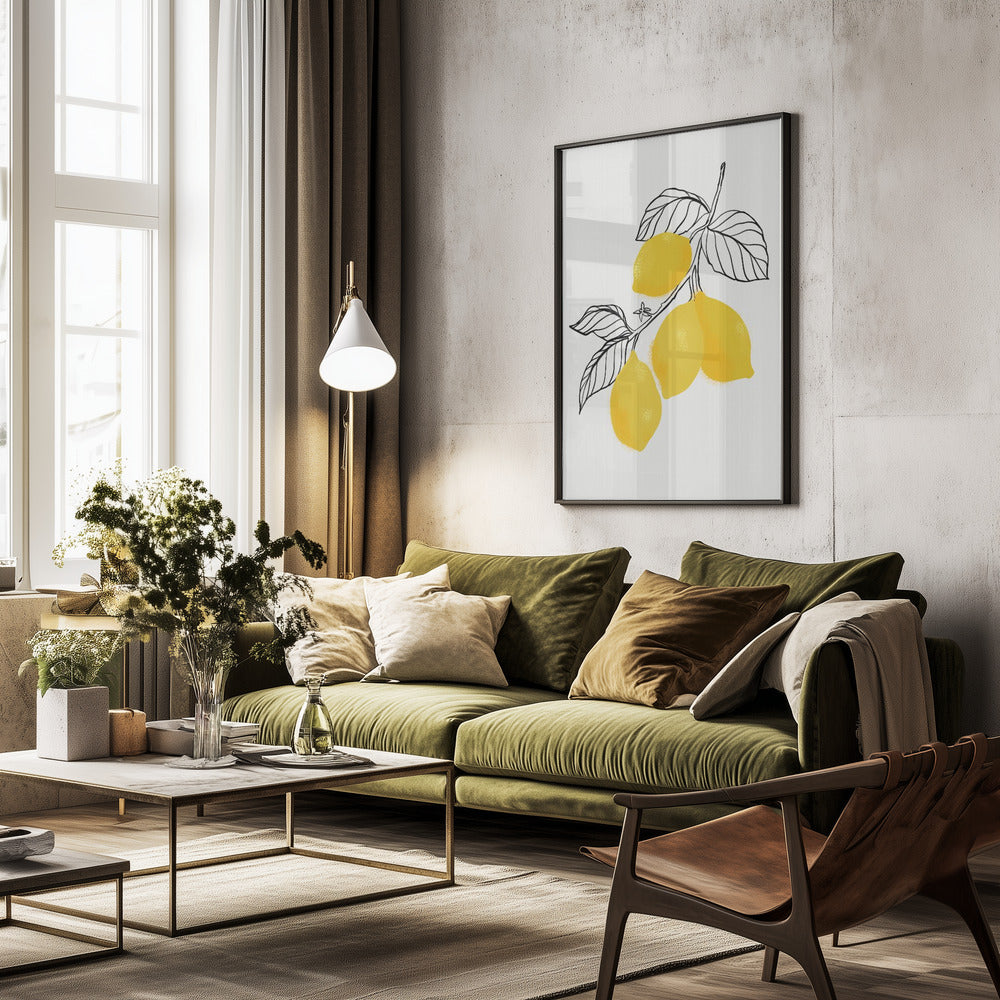 Lamya lemons - Poster / Art Print - interiör
