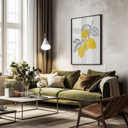 Lamya lemons - Poster / Art Print - interiör
