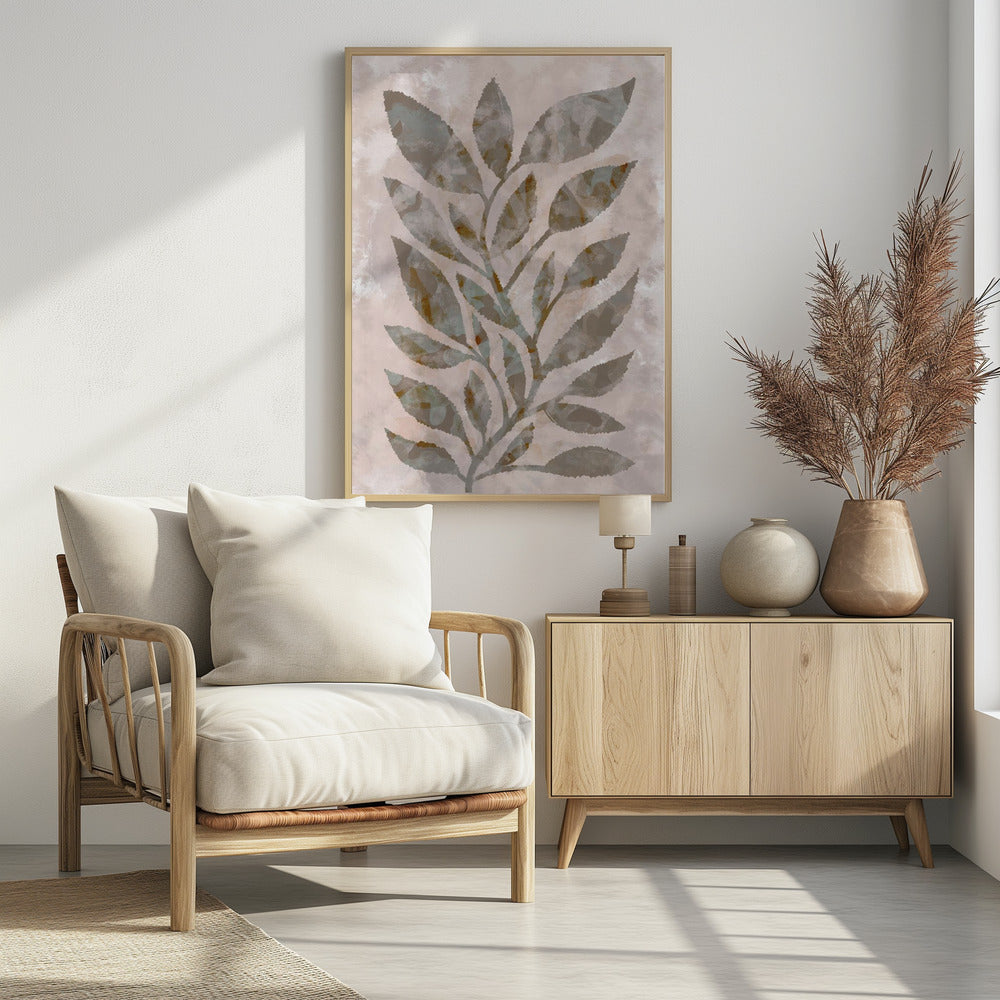 Mocca Leaves - Poster / Art Print - interiör