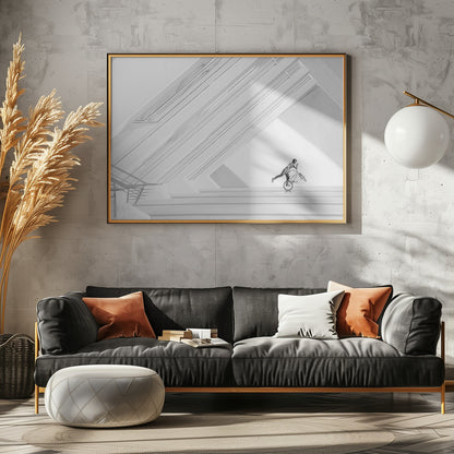 bicycle art - Poster / Art Print - interiör