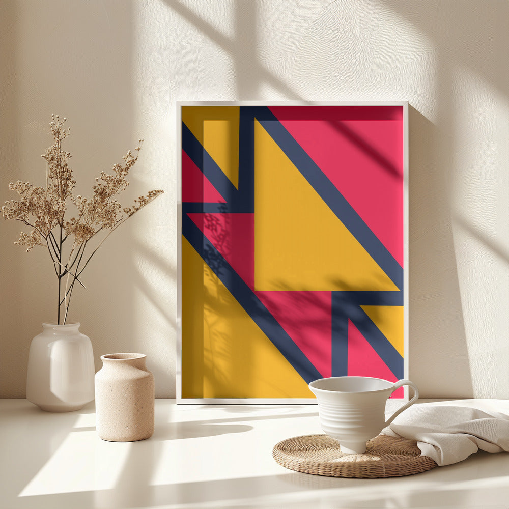Bright Geometric #2 - Poster / Art Print - interiör