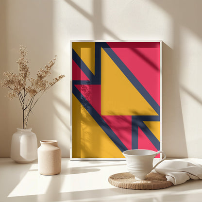 Bright Geometric #2 - Poster / Art Print - interiör