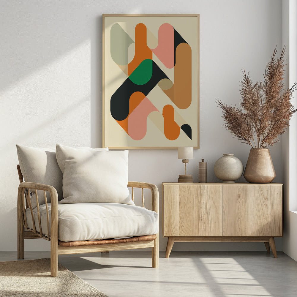 Geometrics 1 - Poster / Art Print - interiör