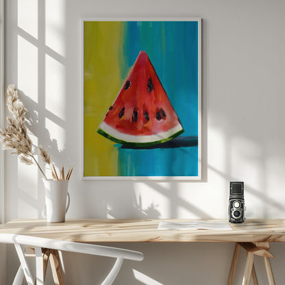 Watermelon Slice - Poster / Art Print - interiör