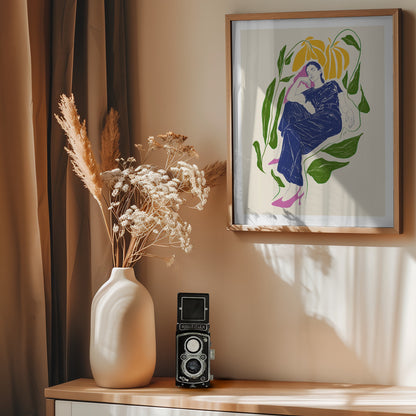 Jlr Quiet in the garden - Poster / Art Print - interiör