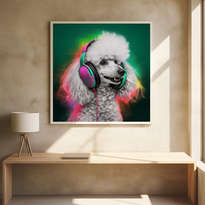 Party Poodle - Poster / Art Print - interiör