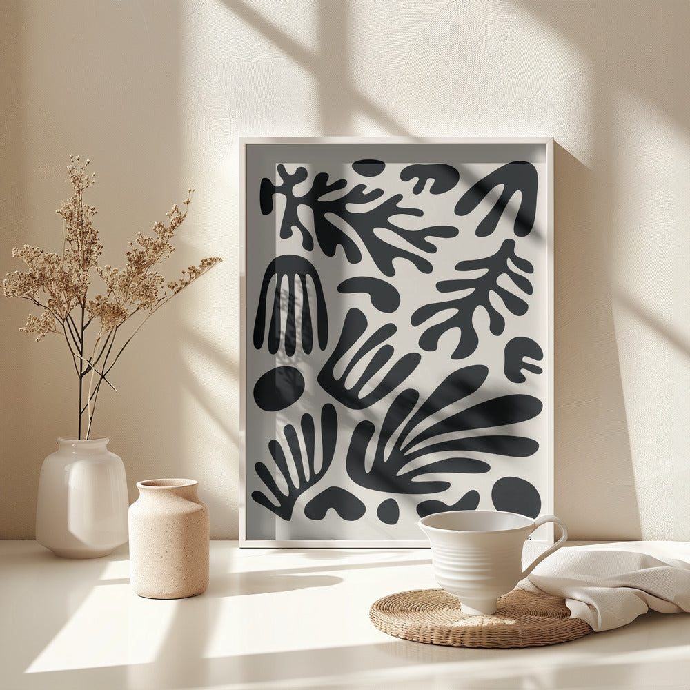 Henri Matisse Black Algae Collection #3 - Poster / Art Print - interiör