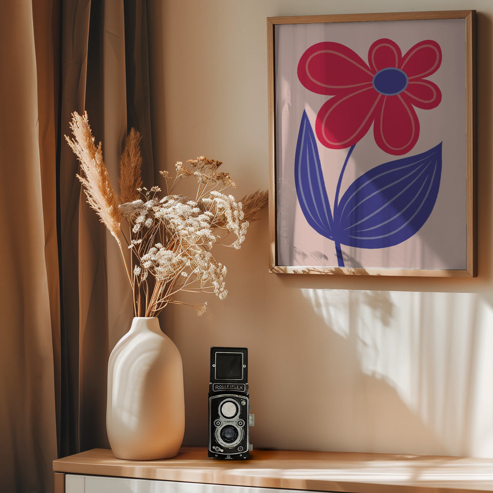 Big Flower - Poster / Art Print - interiör