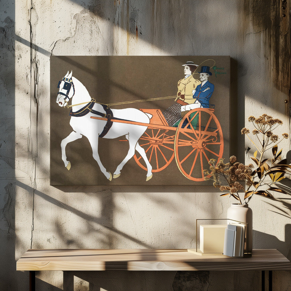 Women In Carriage (ca. 1890–1907) - Poster / Art Print - interiör