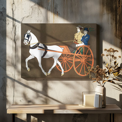 Women In Carriage (ca. 1890–1907) - Poster / Art Print - interiör