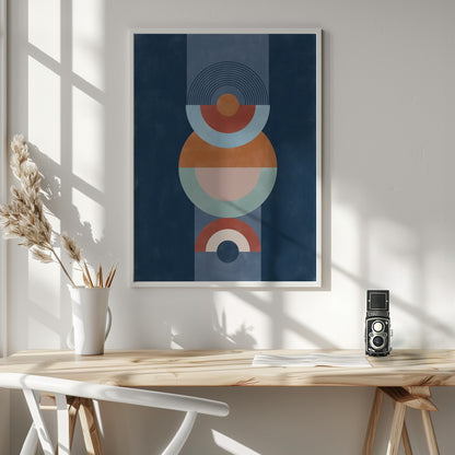 Blue rust - Poster / Art Print - interiör