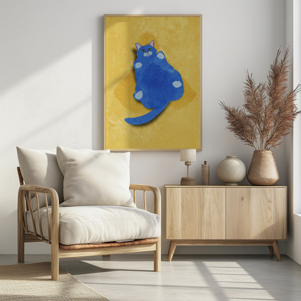 Fat Cat - Poster / Art Print - interiör