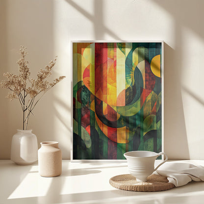 Deep Forest Sunlight - Poster / Art Print - interiör