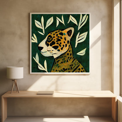 Tiger In Profile - Poster / Art Print - interiör