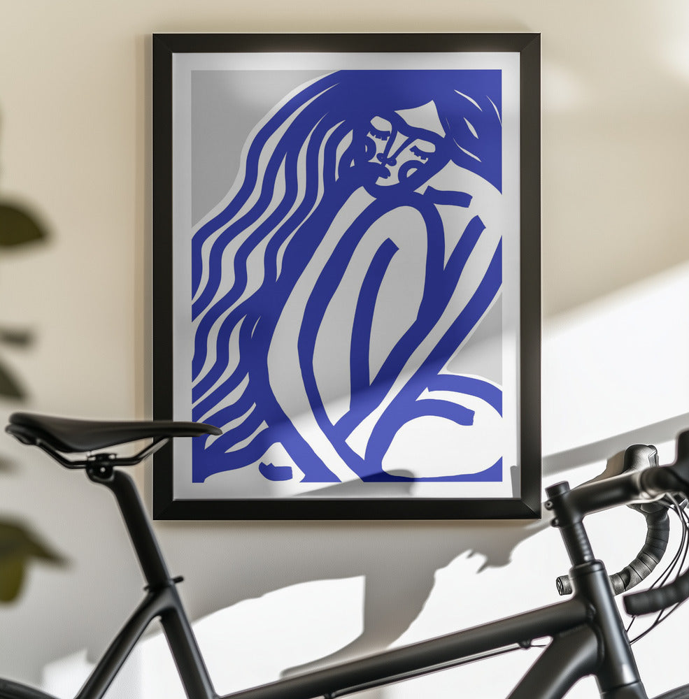 The Silence (Blue) - Poster / Art Print - interiör