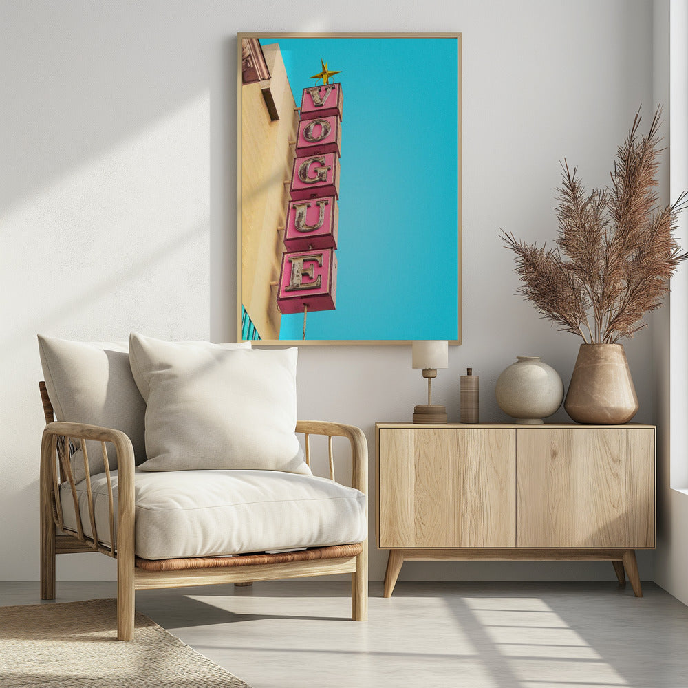 Vogue Theatre Sign in Hollywood - Poster / Art Print - interiör