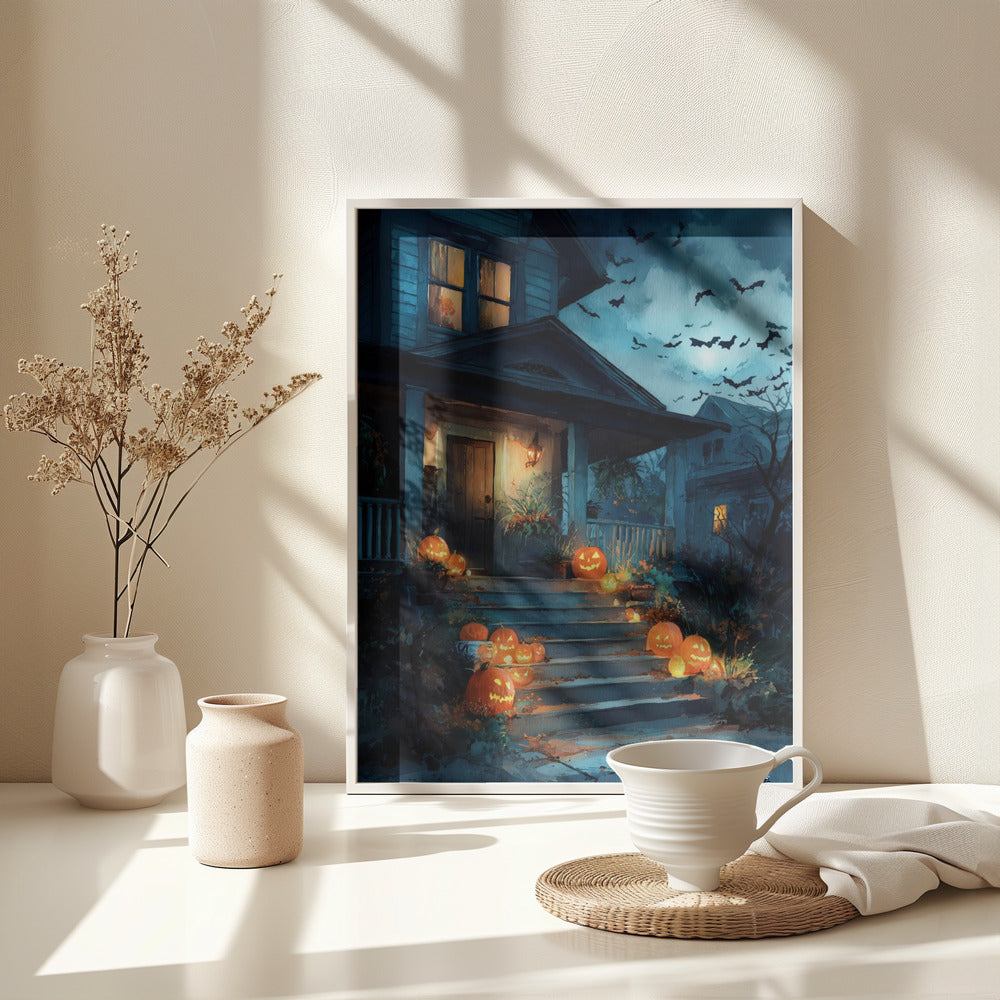 Halloween Scene (3) - Poster / Art Print - interiör