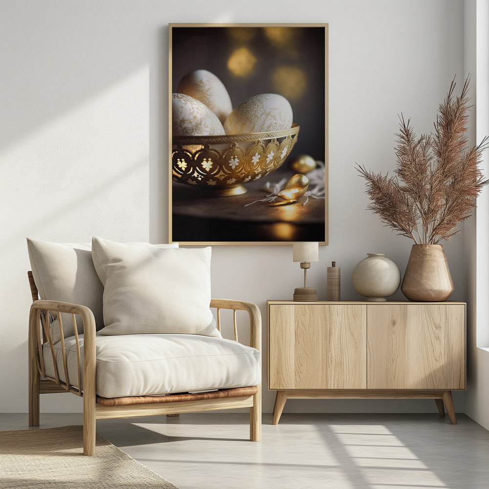 Ornamented Eggs - Poster / Art Print - interiör