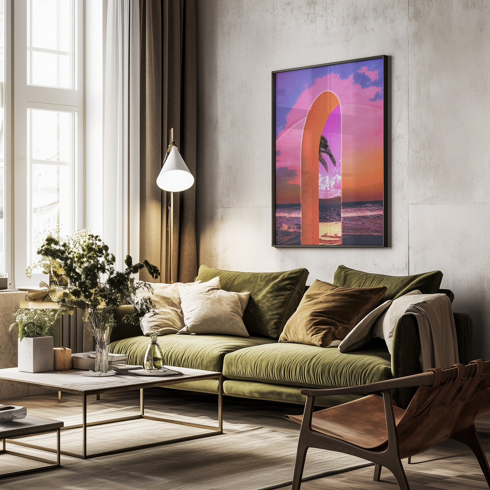 Portal Vaporwave - Poster / Art Print - interiör