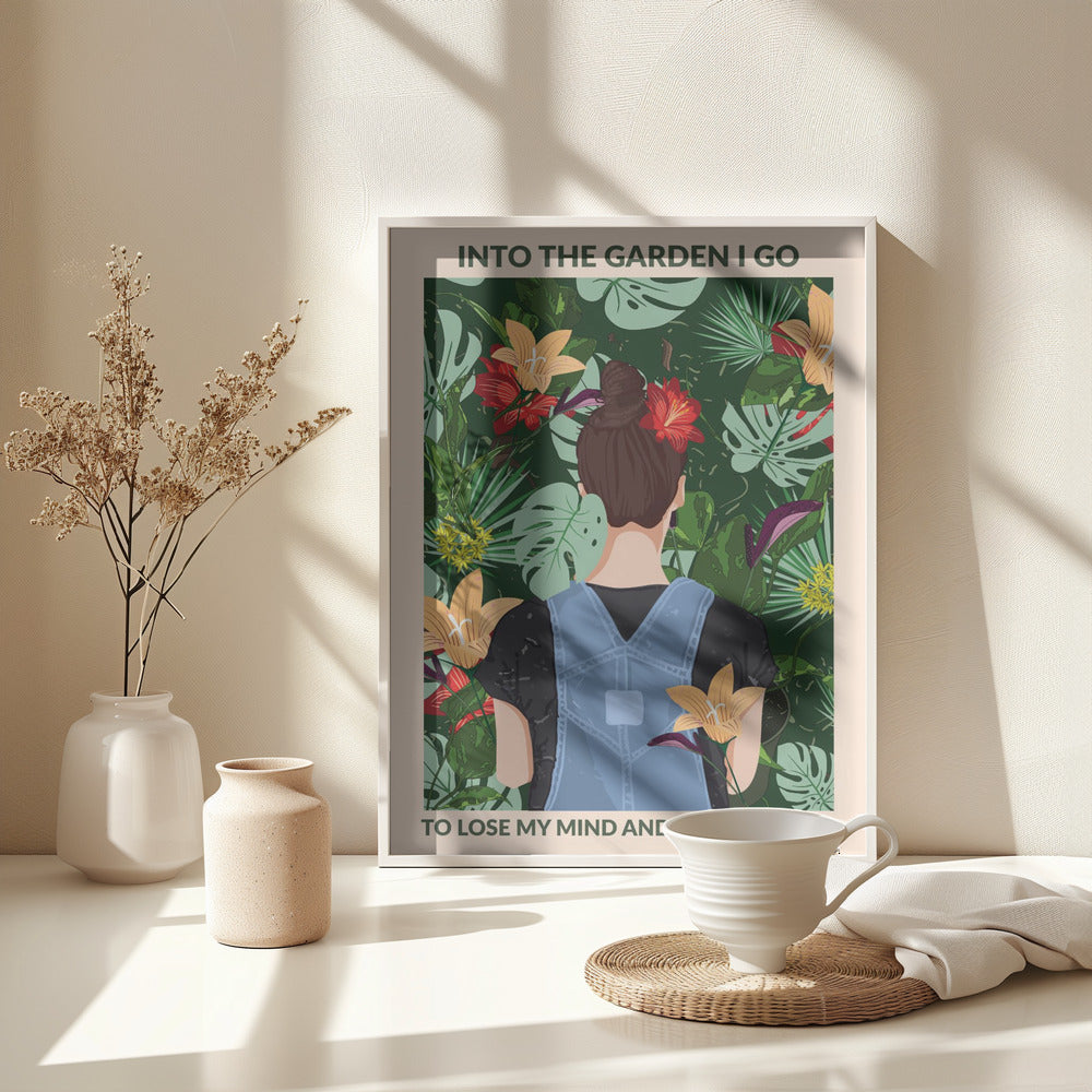 Into the Garden Standard Wall Art - Poster / Art Print - interiör