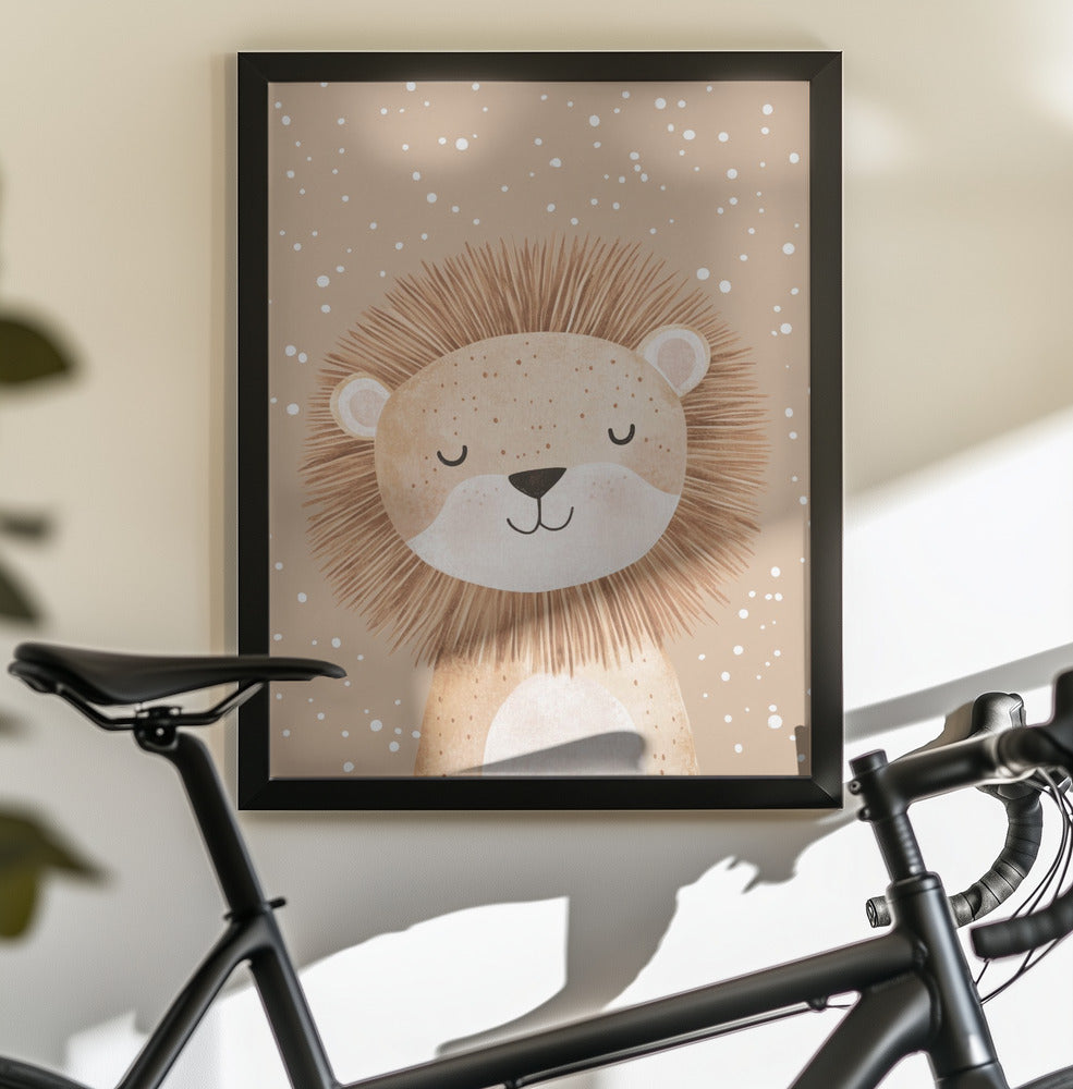 Happylion - Poster / Art Print - interiör