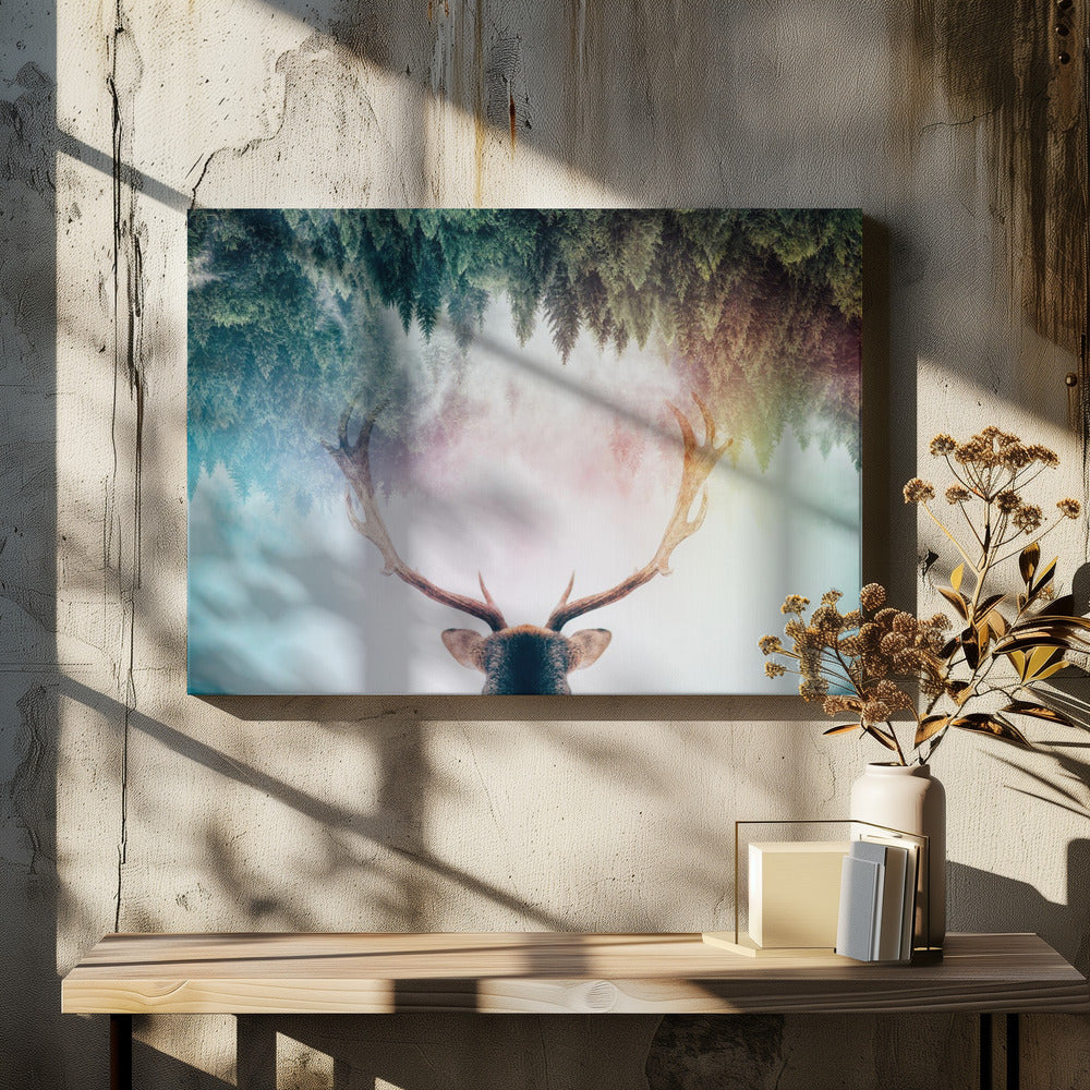 Antler - Poster / Art Print - interiör