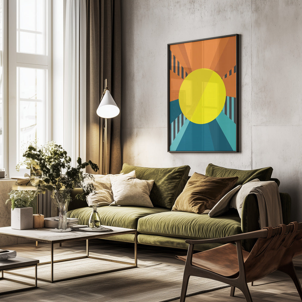 Sunshine On A Rainy Day - Poster / Art Print - interiör