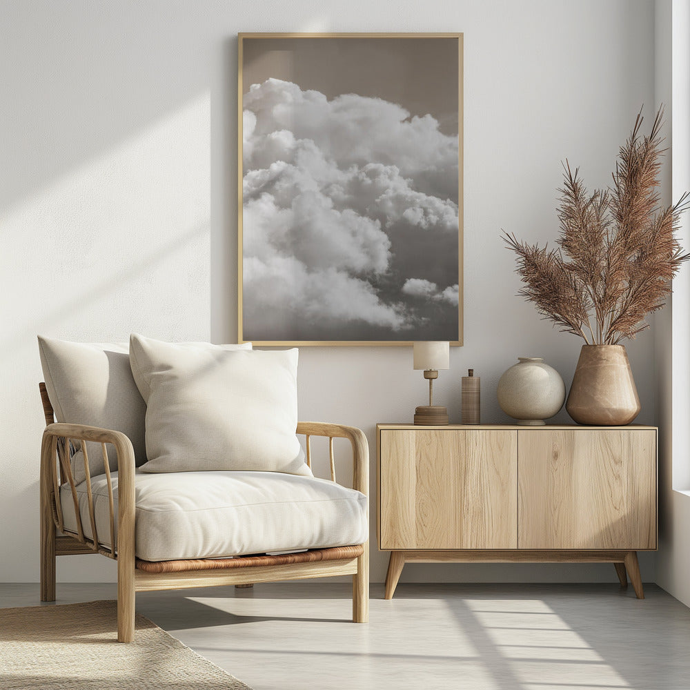 Sandy Clouds - Poster / Art Print - interiör