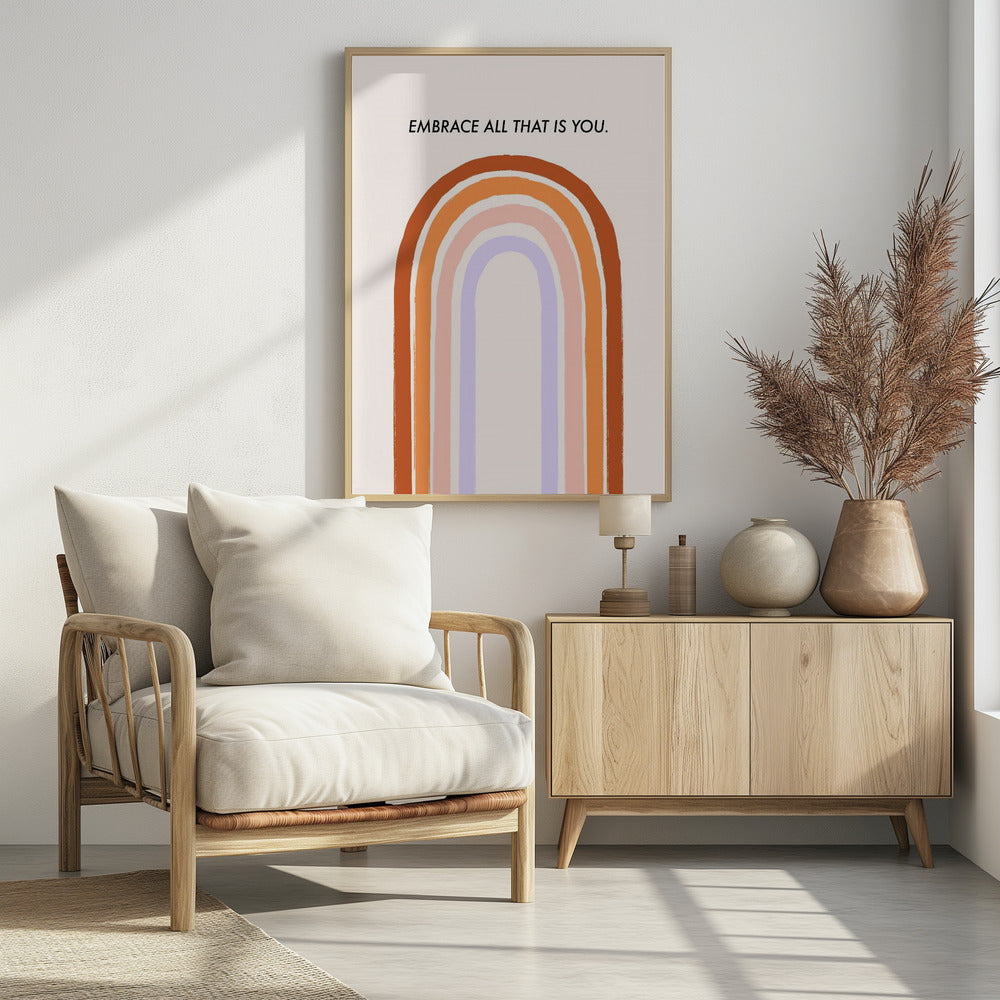 Embrace All That Is You - Poster / Art Print - interiör