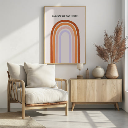 Embrace All That Is You - Poster / Art Print - interiör