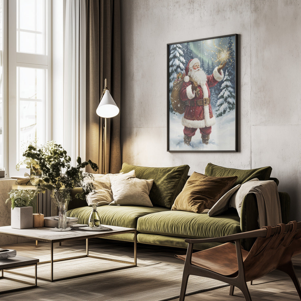 Santa Claus Magic - Poster / Art Print - interiör