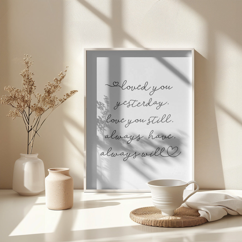 Love Note - Poster / Art Print - interiör