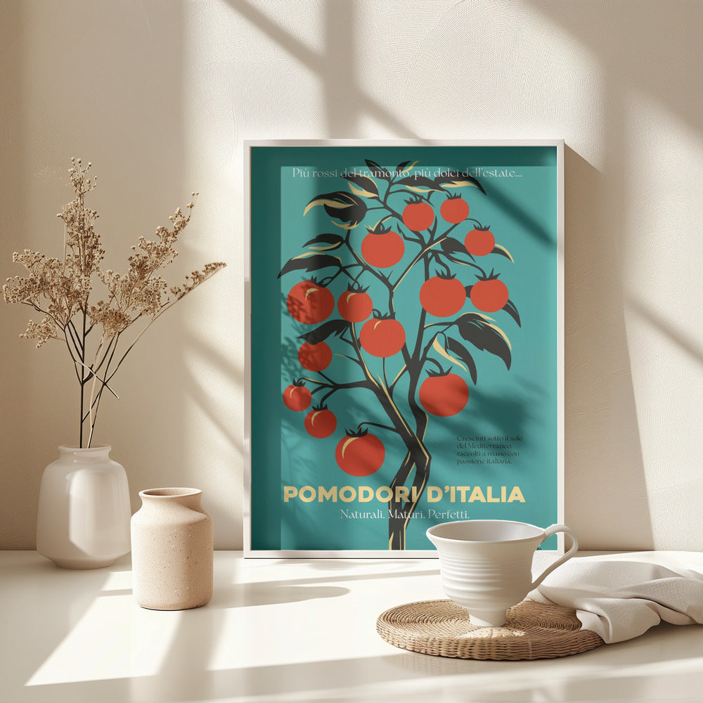 Vibrant Red Tomatoes - Poster / Art Print - interiör