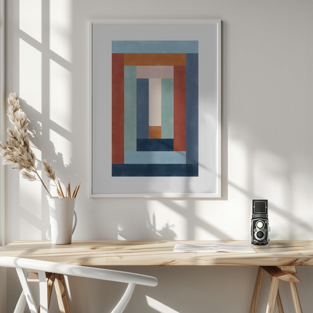 Blue rust 2 - Poster / Art Print - interiör