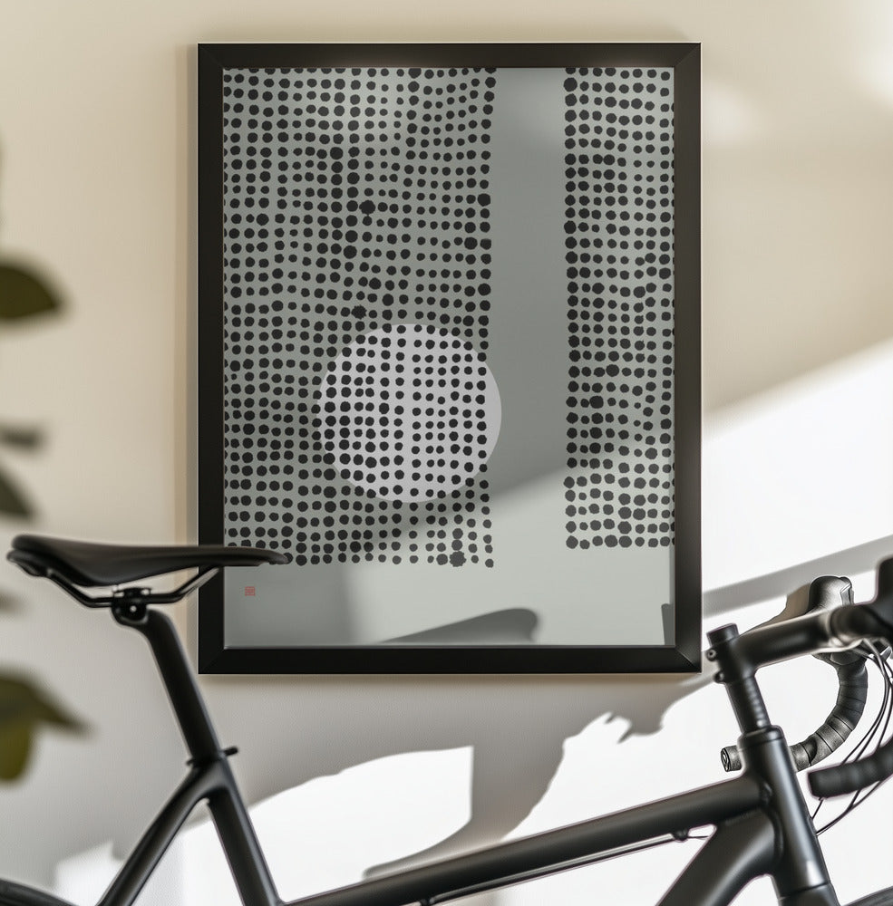 Hidden Moon N°4 | Behind the Curtains - Poster / Art Print - interiör