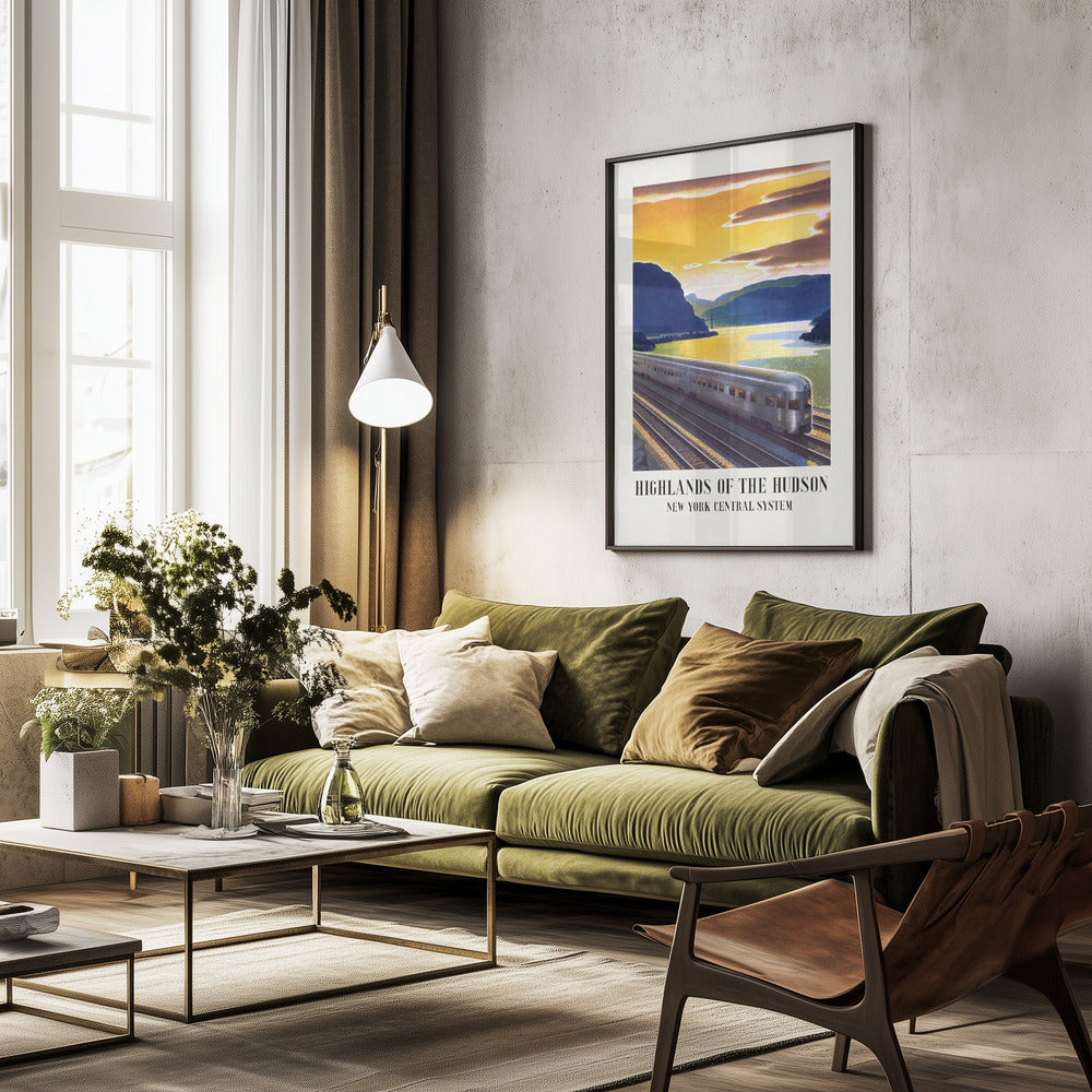 Highlands of the Hudson  New York Central System - Poster / Art Print - interiör