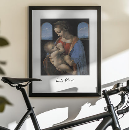 Madonna Litta (mid 1490s) - Poster / Art Print - interiör