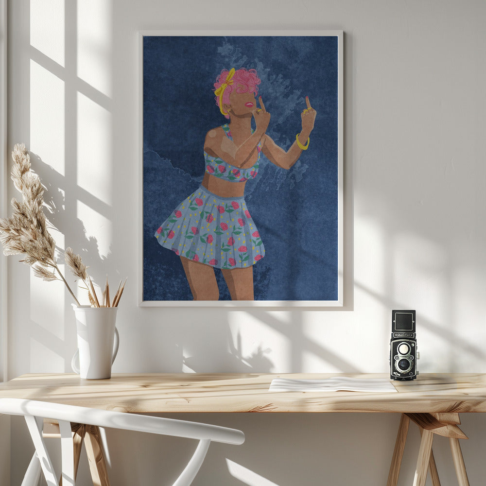 Not your girl - Poster / Art Print - interiör