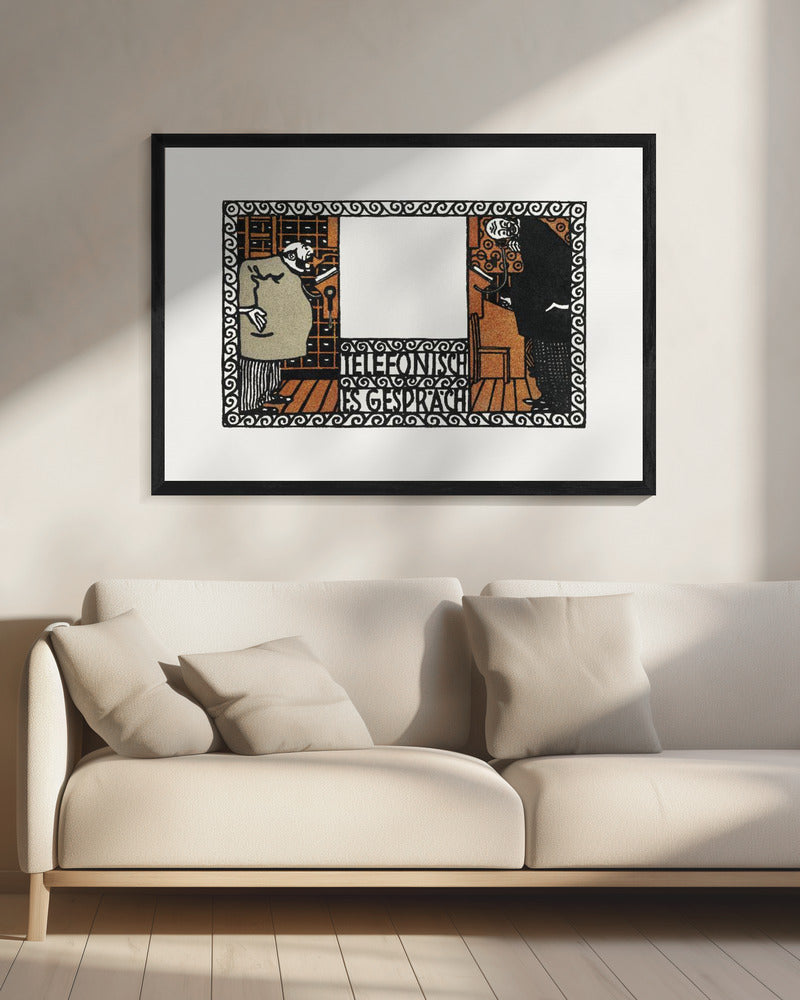 Telephone Conversation - Poster / Art Print - interiör