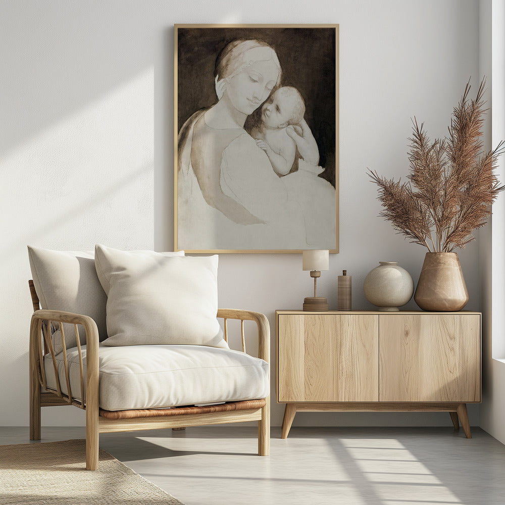 Madonna and Child - Poster / Art Print - interiör