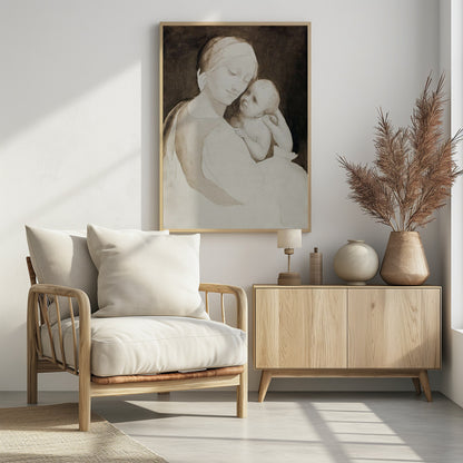 Madonna and Child - Poster / Art Print - interiör