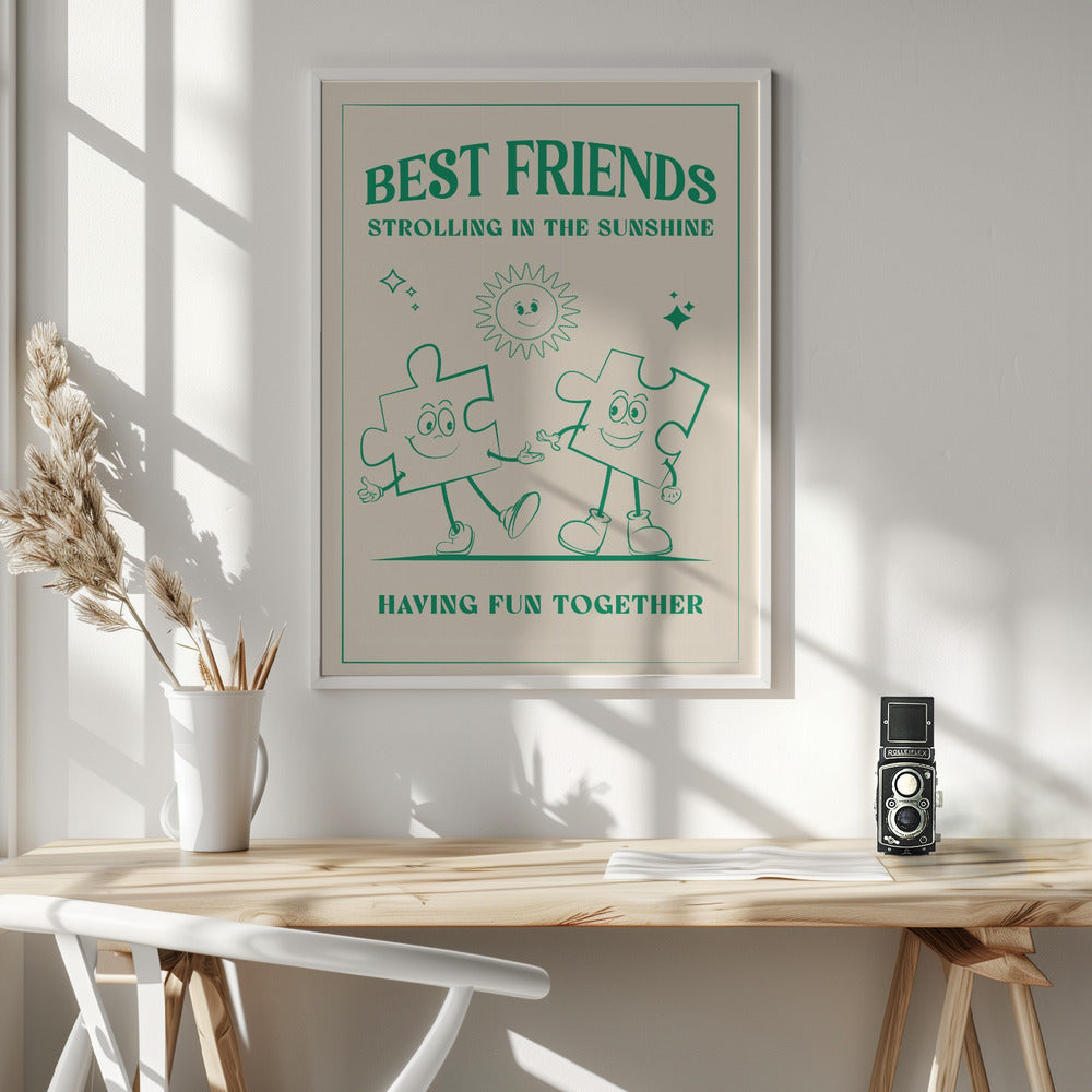 Best Friends - Poster / Art Print - interiör
