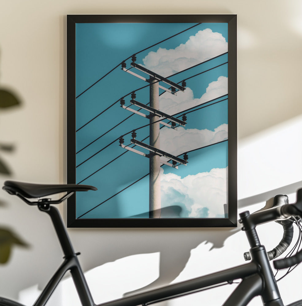 Slice Clouds Power - Poster / Art Print - interiör