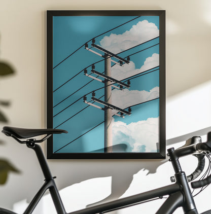 Slice Clouds Power - Poster / Art Print - interiör