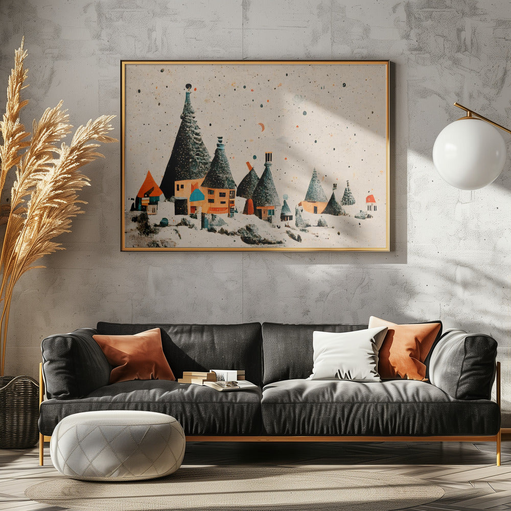 Fairy Village - Poster / Art Print - interiör