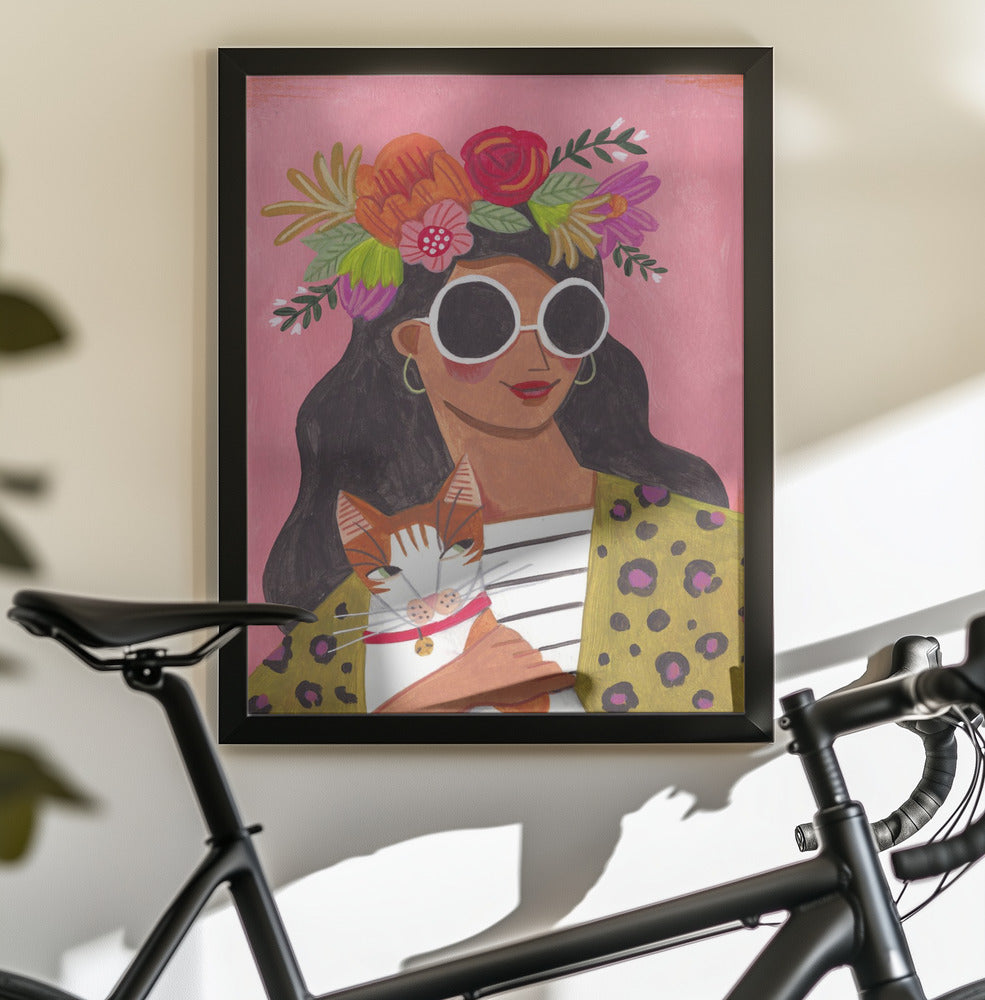 Cat Lady - Poster / Art Print - interiör