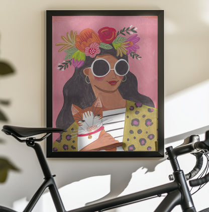 Cat Lady - Poster / Art Print - interiör