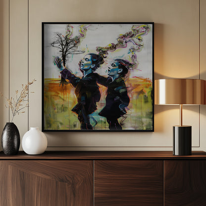 The Psychedelic Dance - Poster / Art Print - interiör
