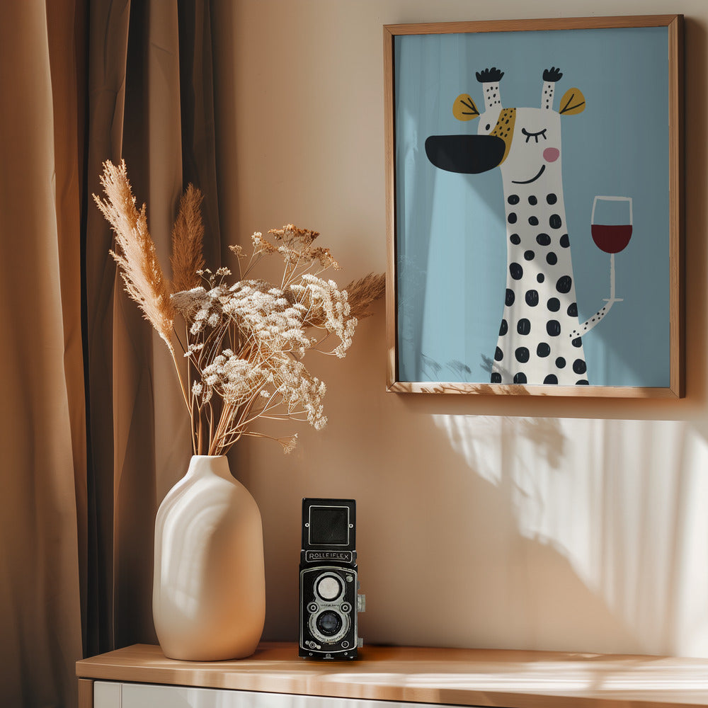 Cute Cartoon Cheers No 1 - Poster / Art Print - interiör