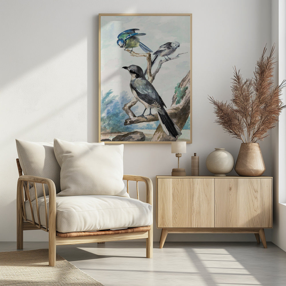 Three Birds - Poster / Art Print - interiör